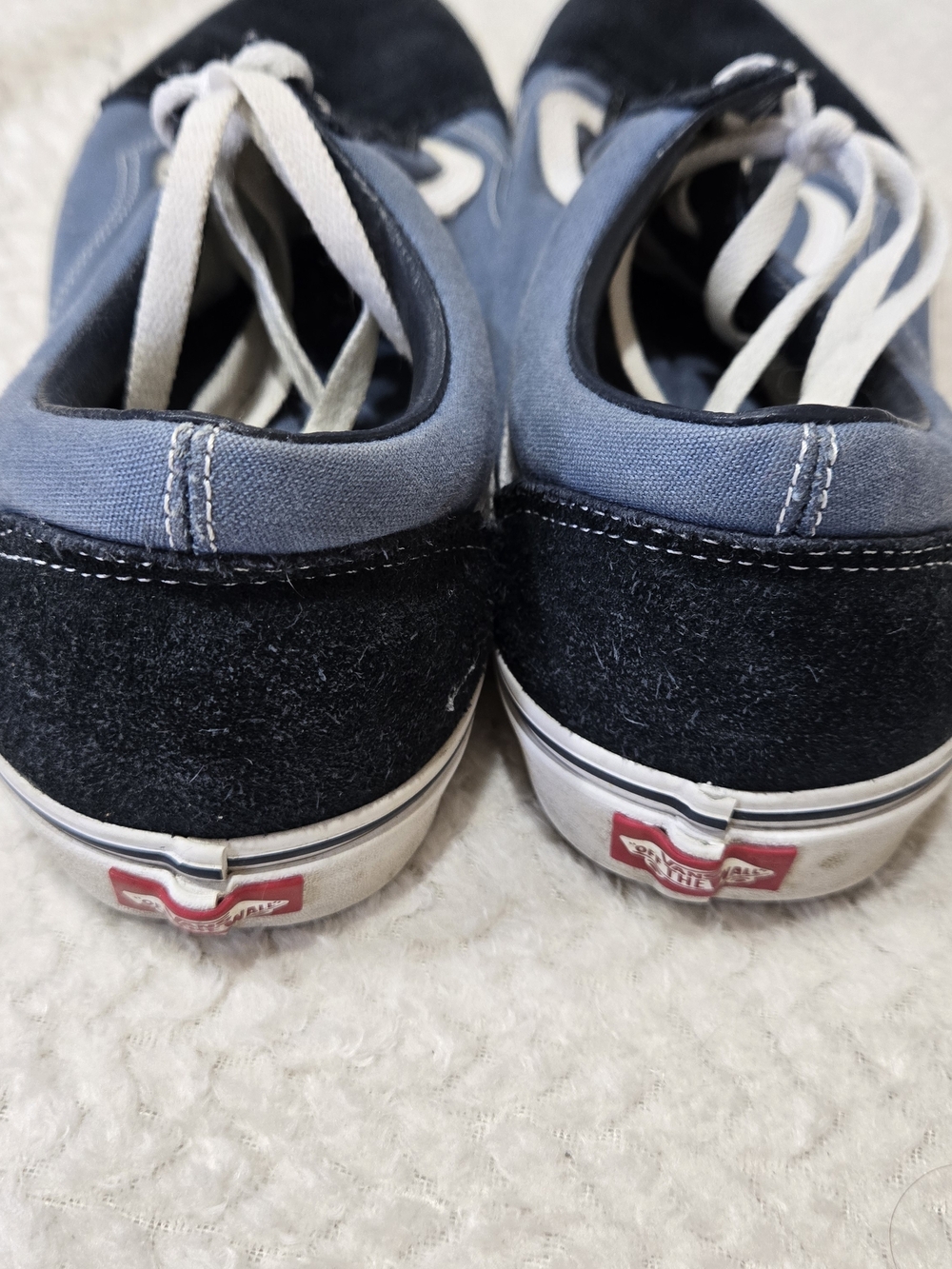 Vans OLD SKOOL Navy & Checkered W/ Black Suede Mens Size 14 Bundle 2 Pairs - Picture 3 of 11